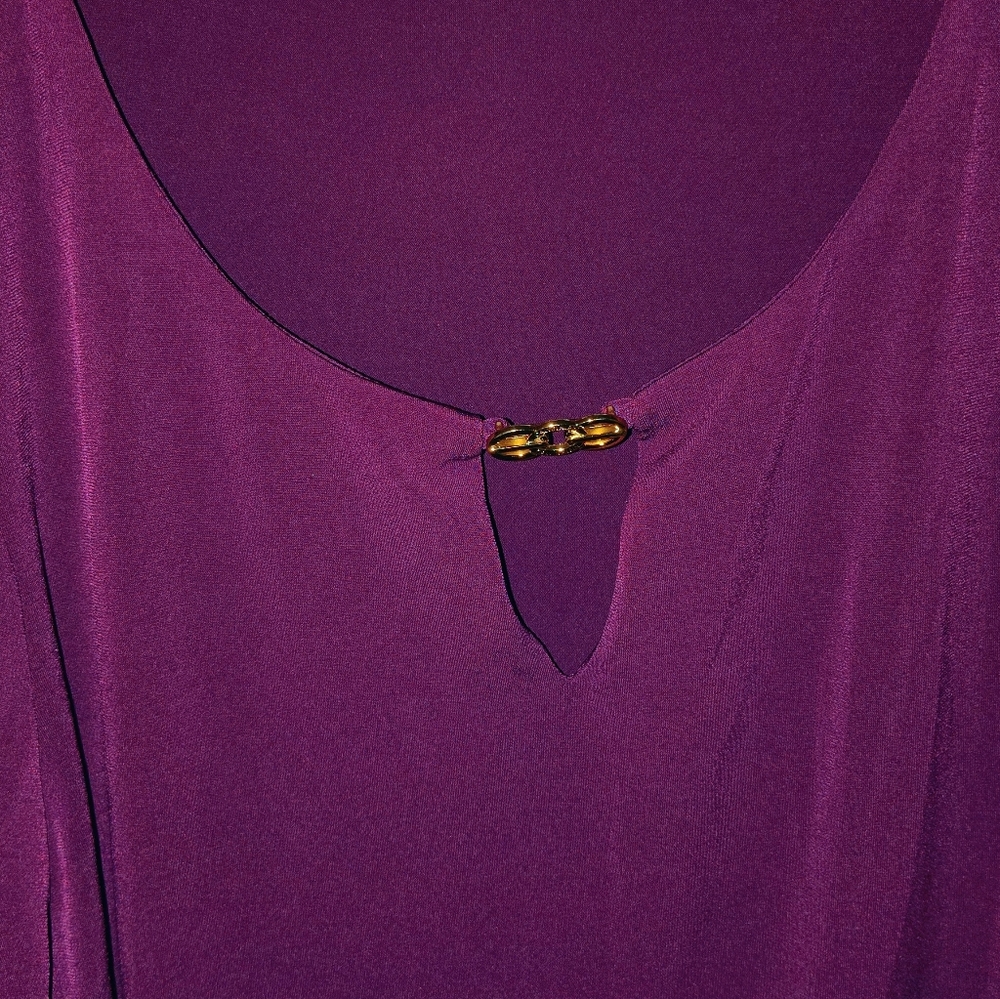 Women's Purple Calvin Klein  Blouse Size Large. Very Nice Condition. Preowned